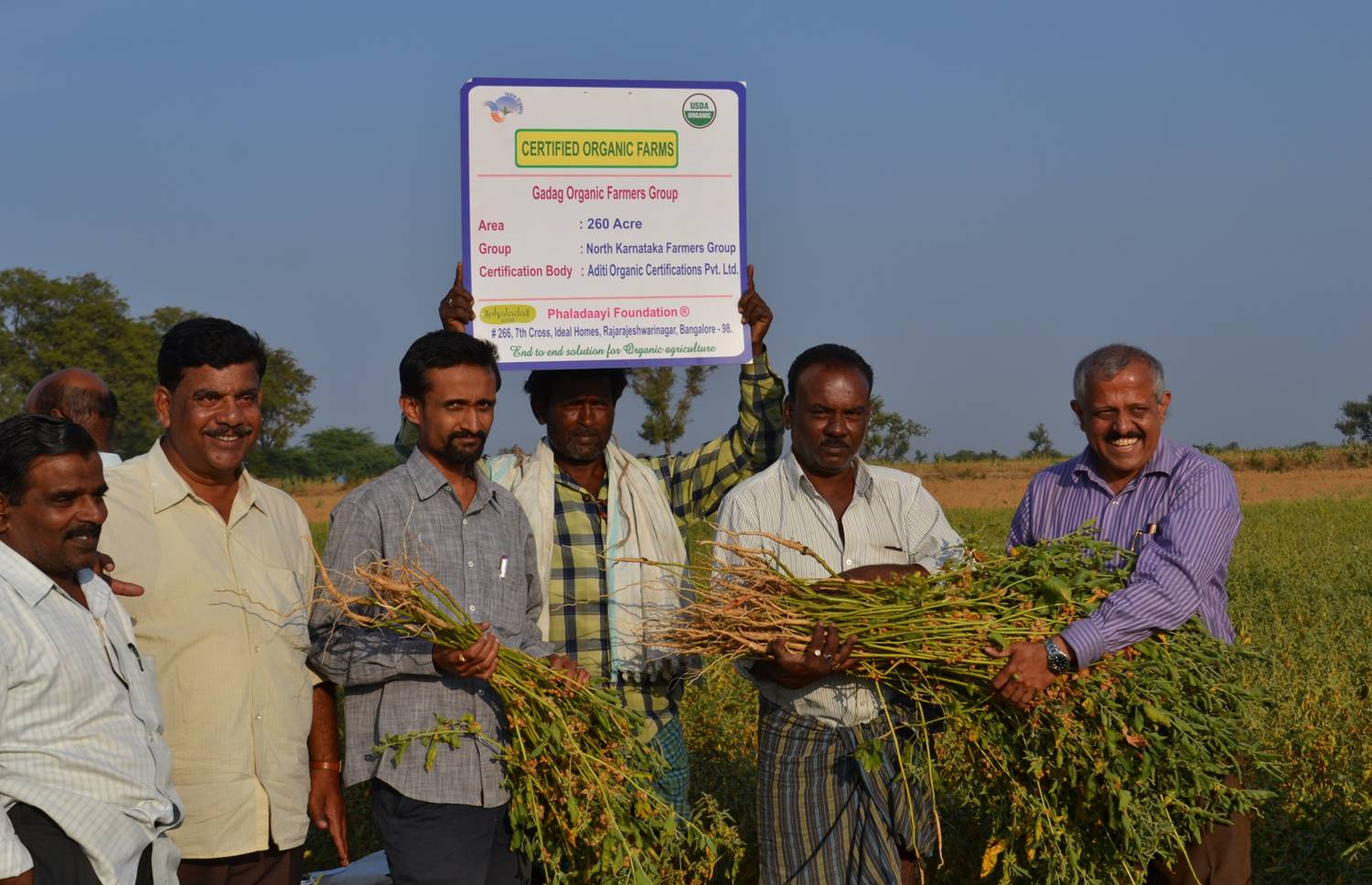 Farmer with Organic Certificate